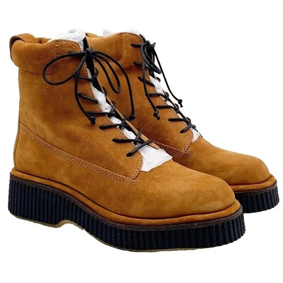 NWT Rag & Bone Sloane Boot Lace-Up Boots Cinnamon Brown Suede Size 8 New In Box - Picture 8 of 16